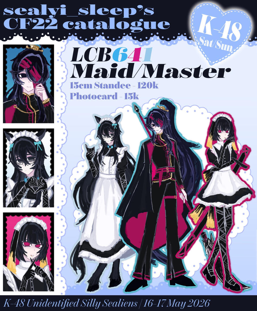 LCB641 Maid/Master Standees &amp; Photocard